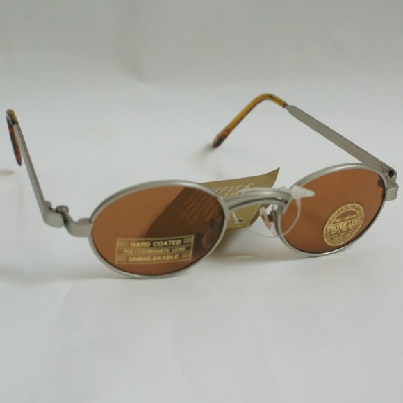 NWT True Vintage lady's fashion small round double bridge antique frame Sunglass - Picture 4 of 10